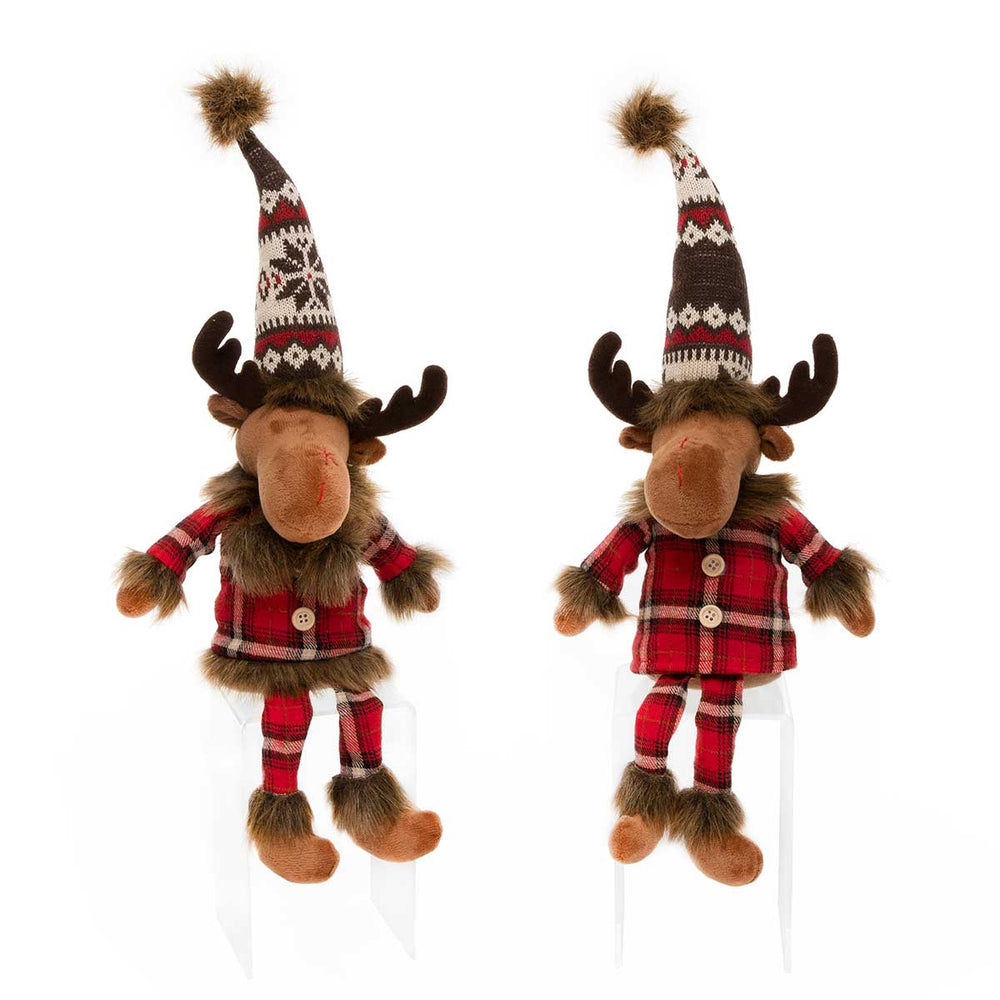 DECORATIVE PLUSH MOOSE WITH LEGS