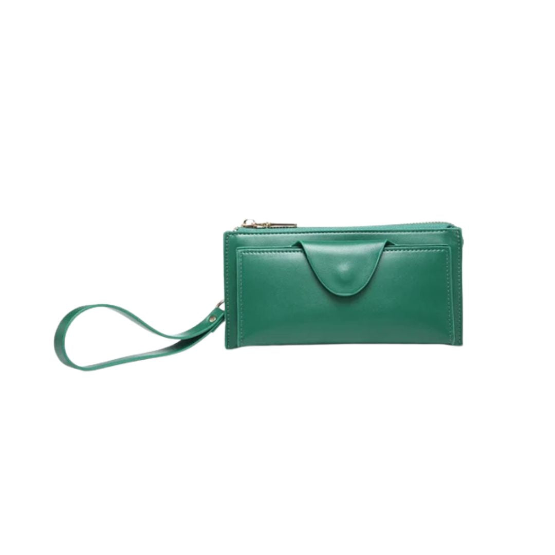 RFID Wallet w/ Snap Closure and Zip Change Pocket
