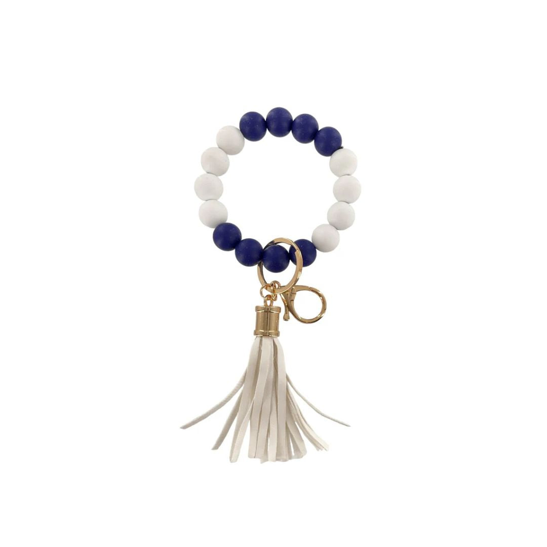 Stretchy Silicone Wristlet Key Fob Bracelet