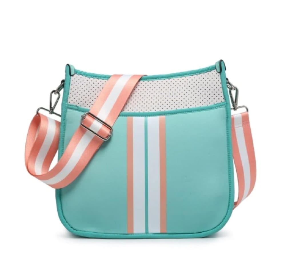 Stripe Neoprene Crossbody w/ Guitar Strap