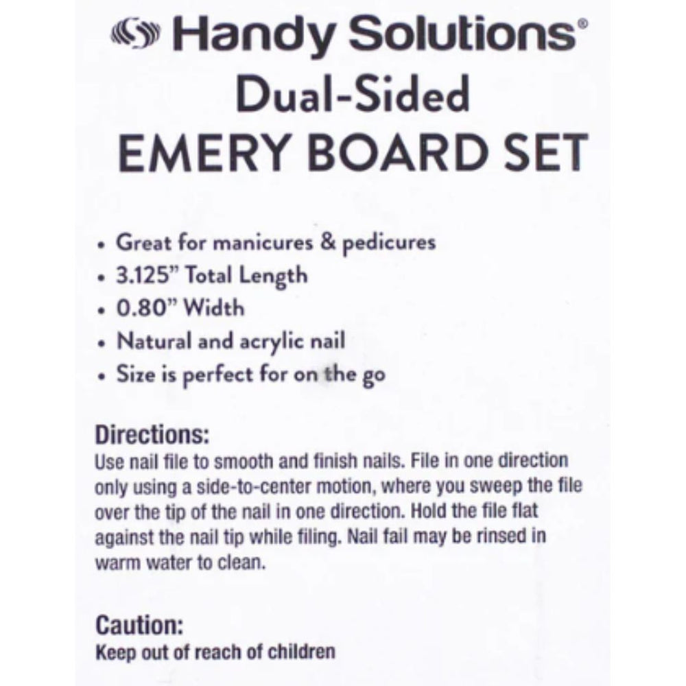 Handy Solutions Emery Boards, 2 ct