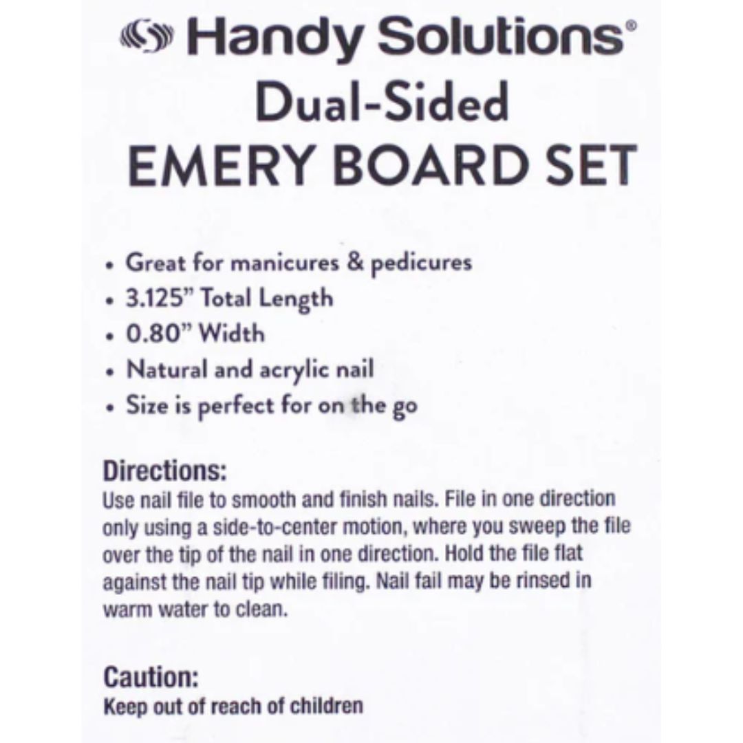 Handy Solutions Emery Boards, 2 ct