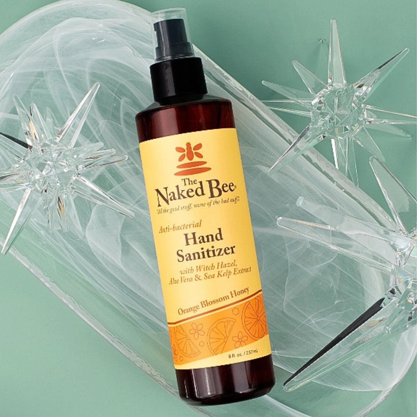 THE NAKED BEE ORANGE BLOSSOM HONEY HAND SANITIZER 8 OZ
