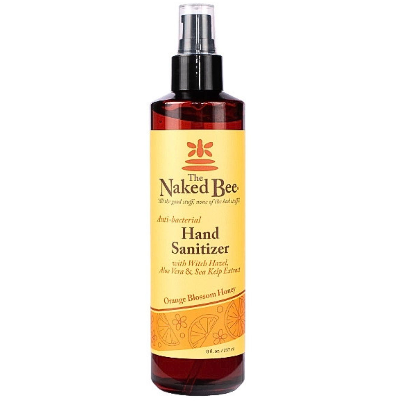 THE NAKED BEE ORANGE BLOSSOM HONEY HAND SANITIZER 8 OZ