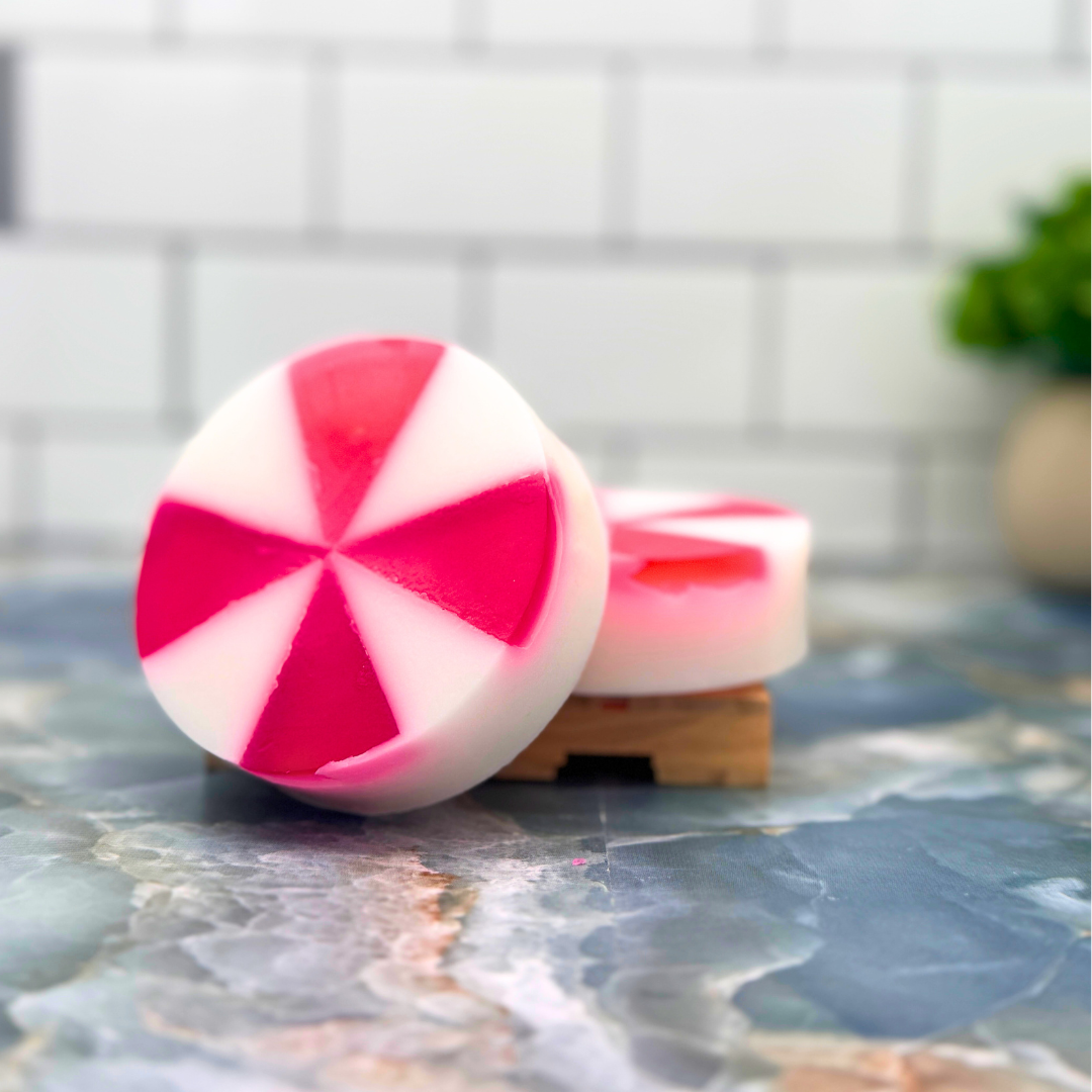 Peppermint Swirl Loofah Soap