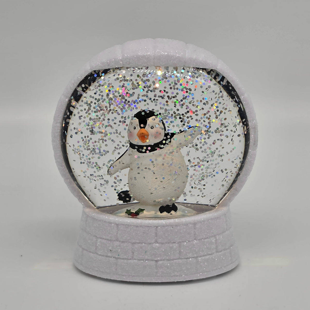 Lighted Penguin In Igloo, Shimmering Merry Lites