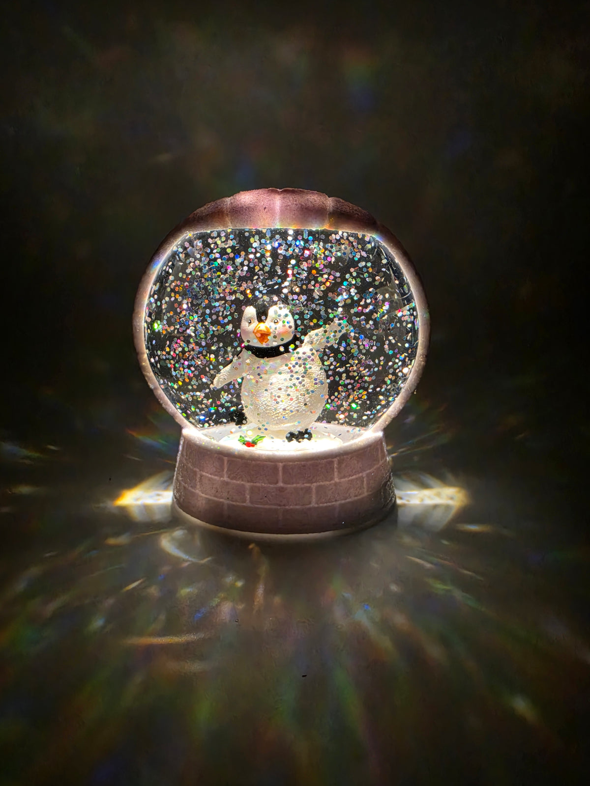 Lighted Penguin In Igloo, Shimmering Merry Lites