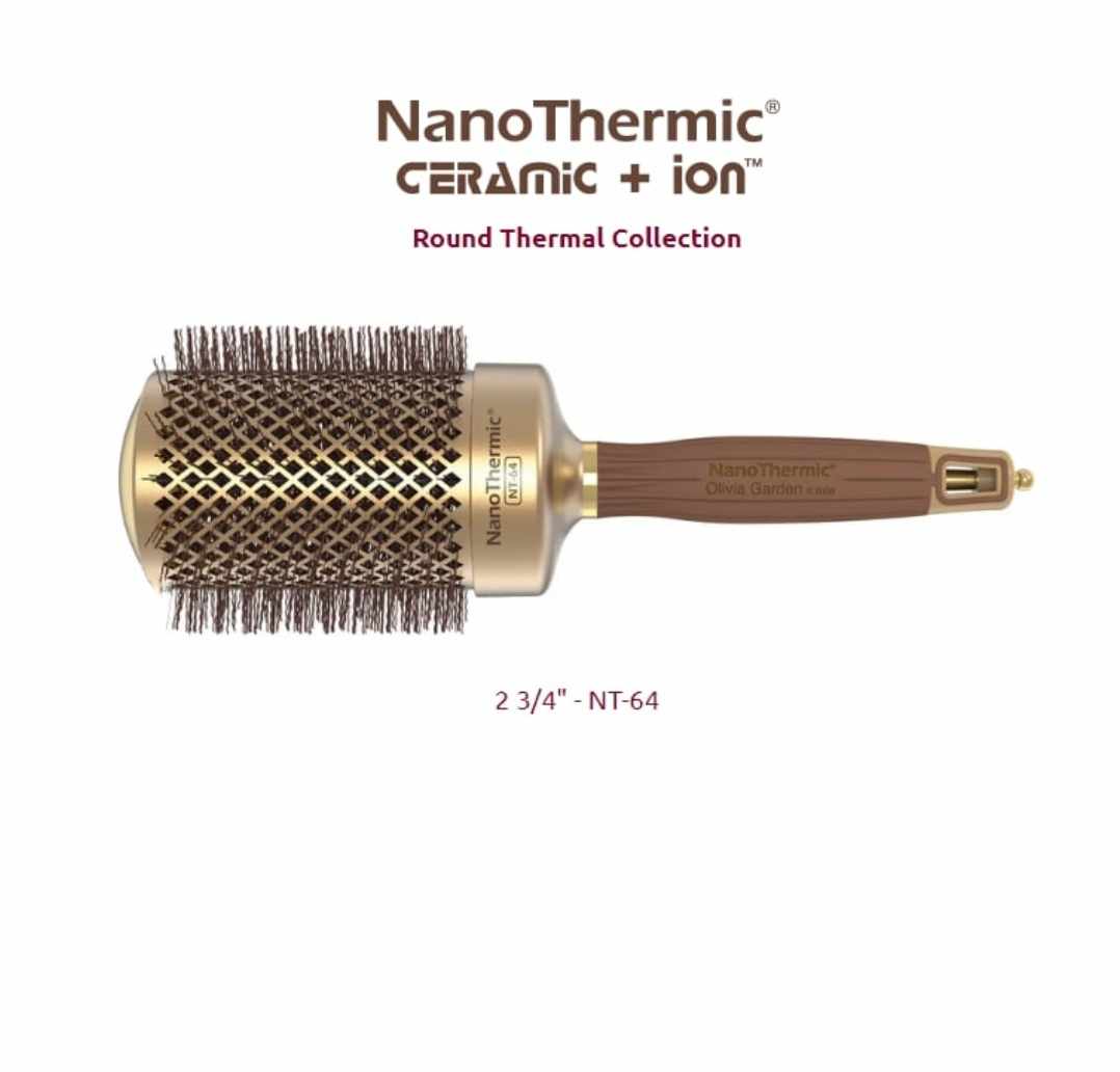 Olivia Garden NanoThermic Round Brush - Thumbnail 5