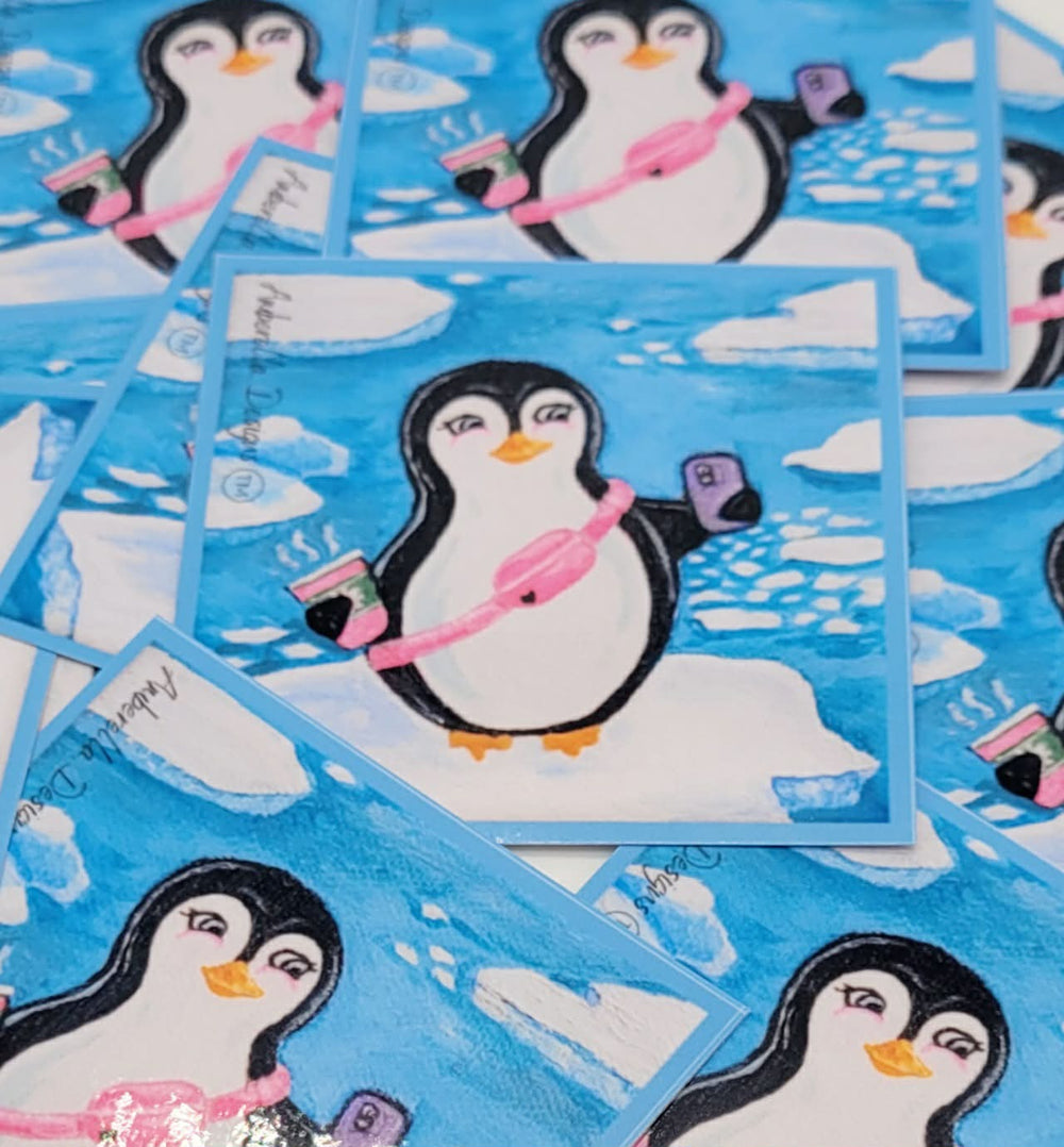 Social Penguin Sticker