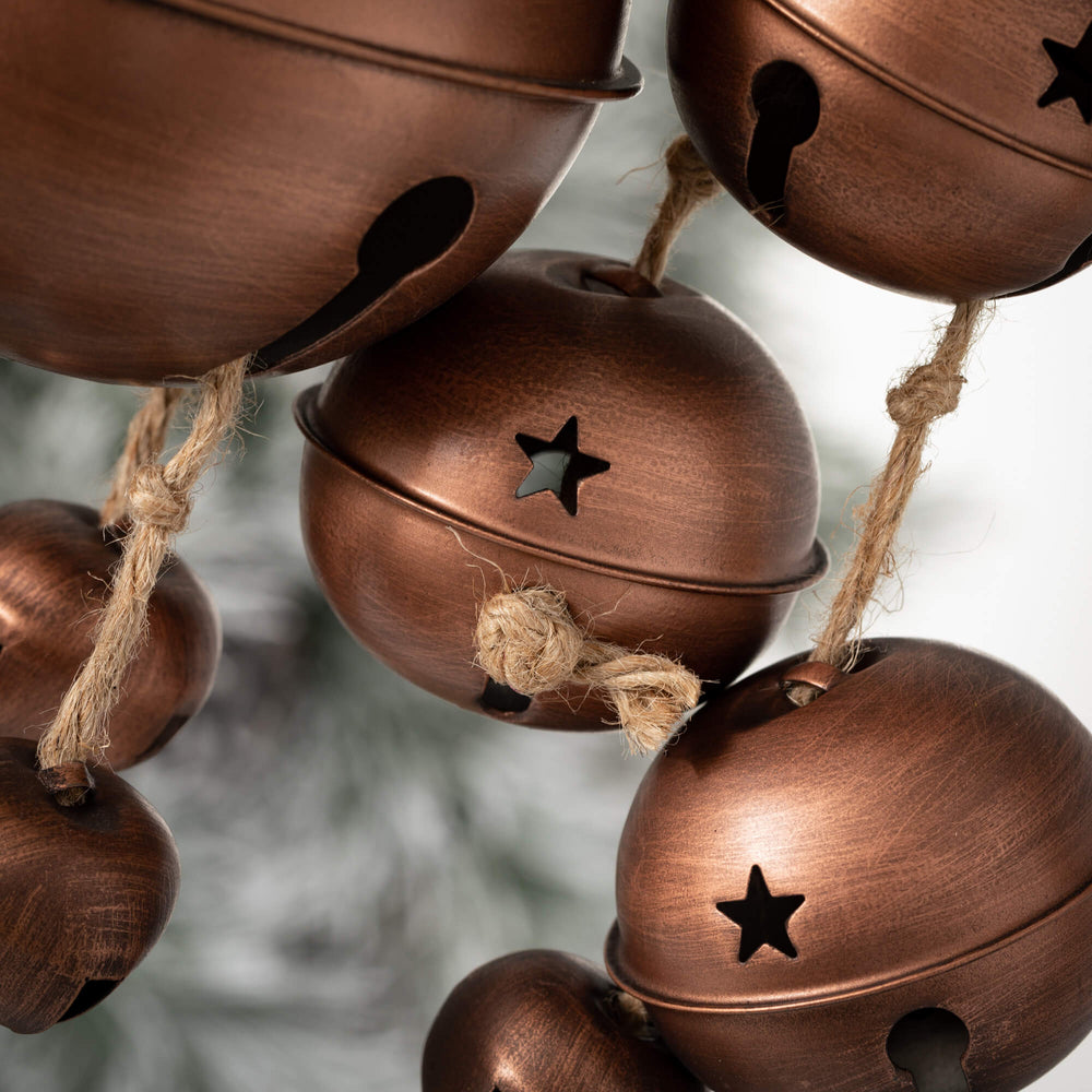 OVERSIZED BROWN BELL ORNAMENTS