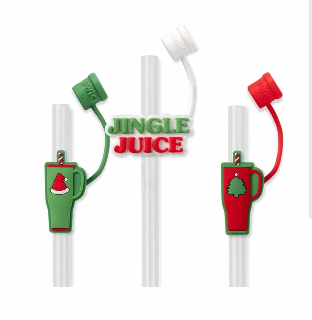 Swig Mega Mug Christmas Straw Topper Set