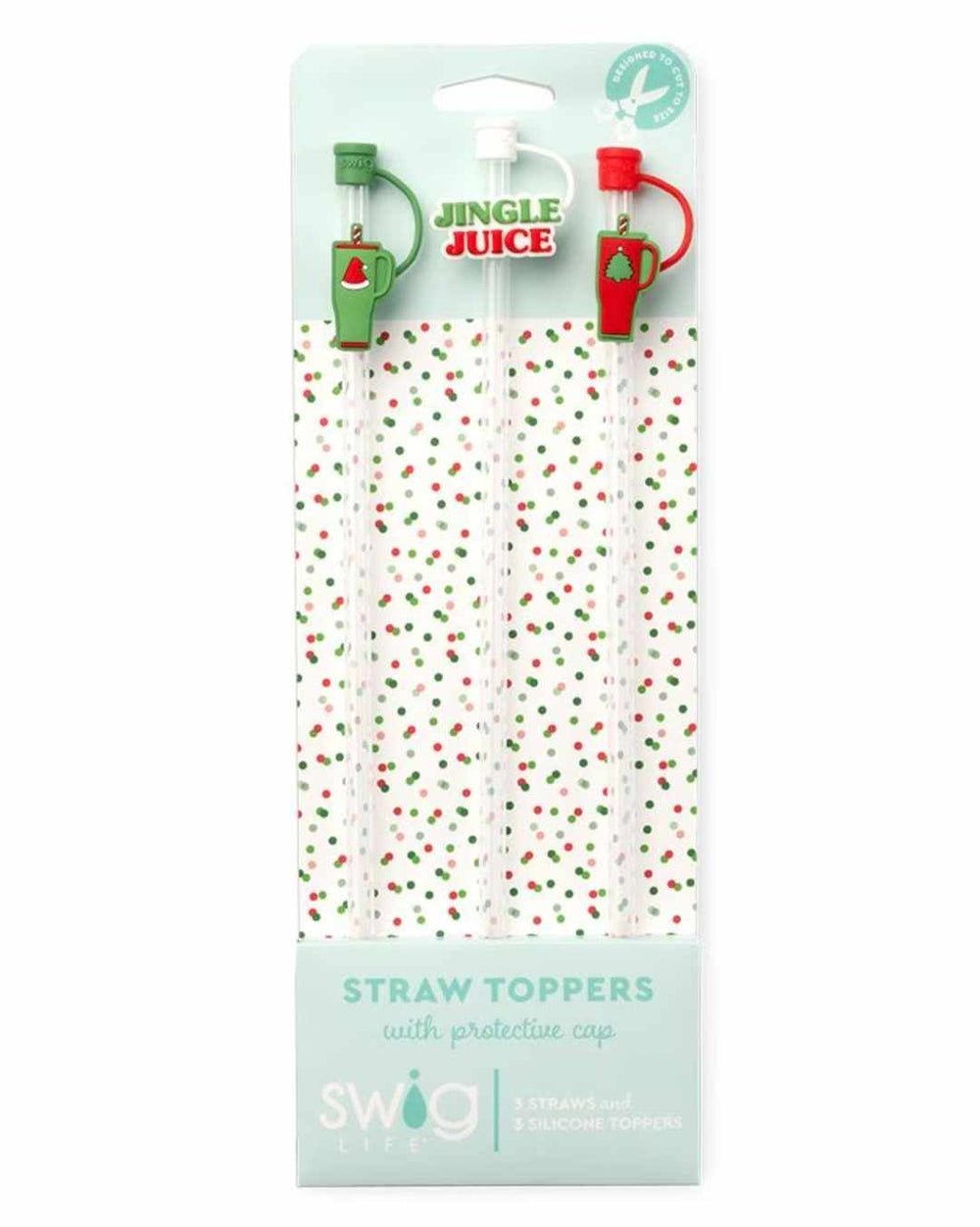 Swig Mega Mug Christmas Straw Topper Set