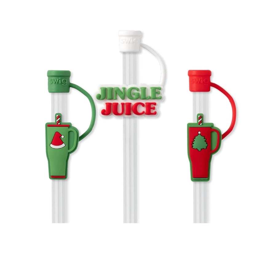 Swig Mega Mug Christmas Straw Topper Set