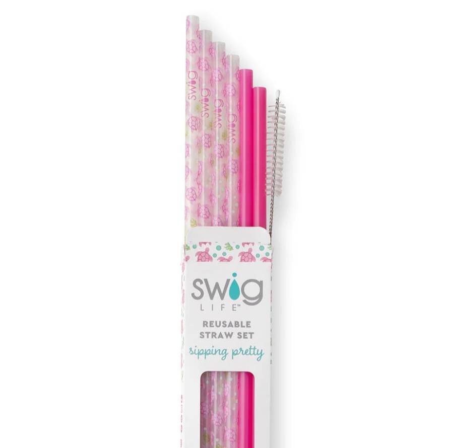 SWIG REUSABLE STRAW SET 7PC