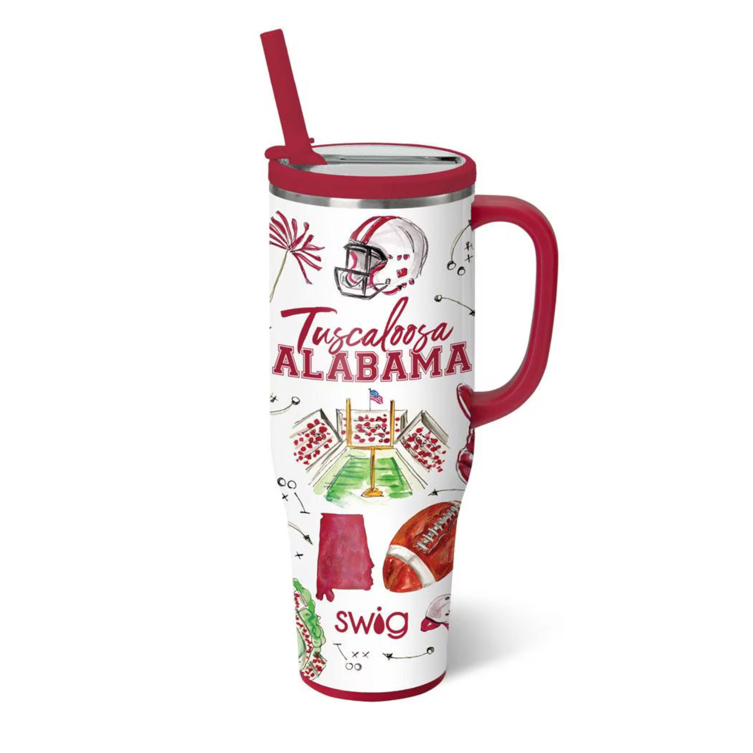 Tailgates in Tuscaloosa Mega Mug 40oz