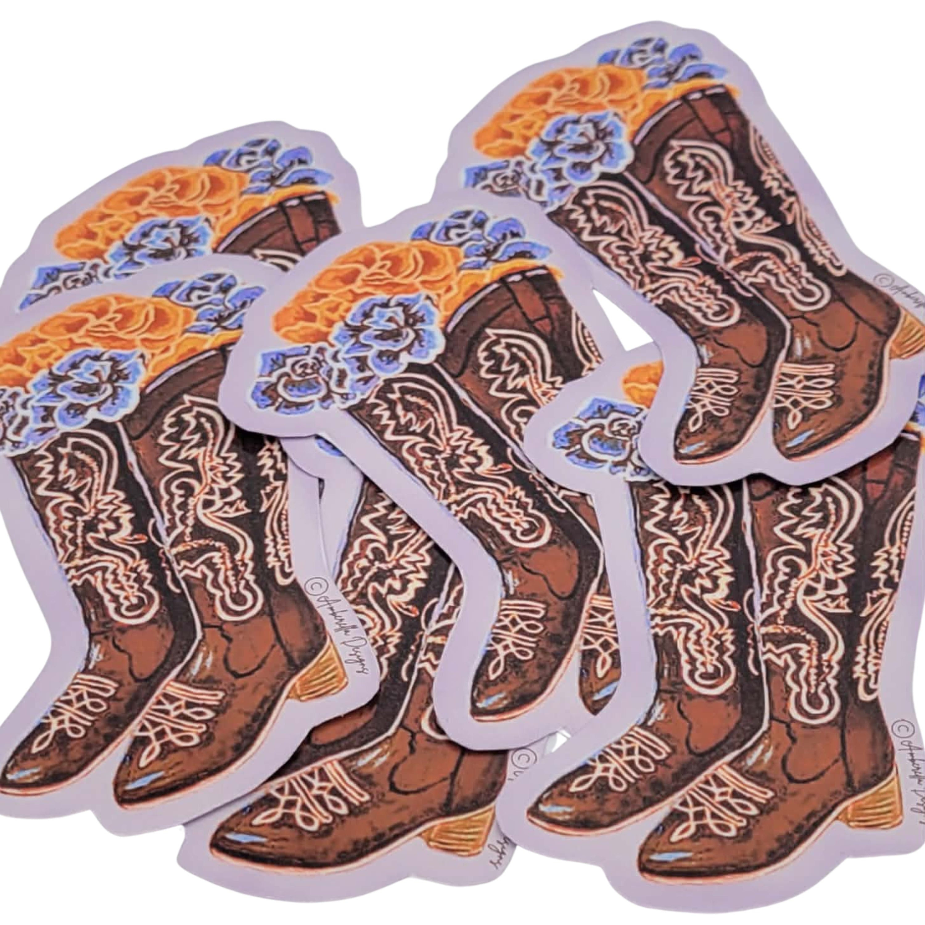 Texas Boots Waterproof Sticker