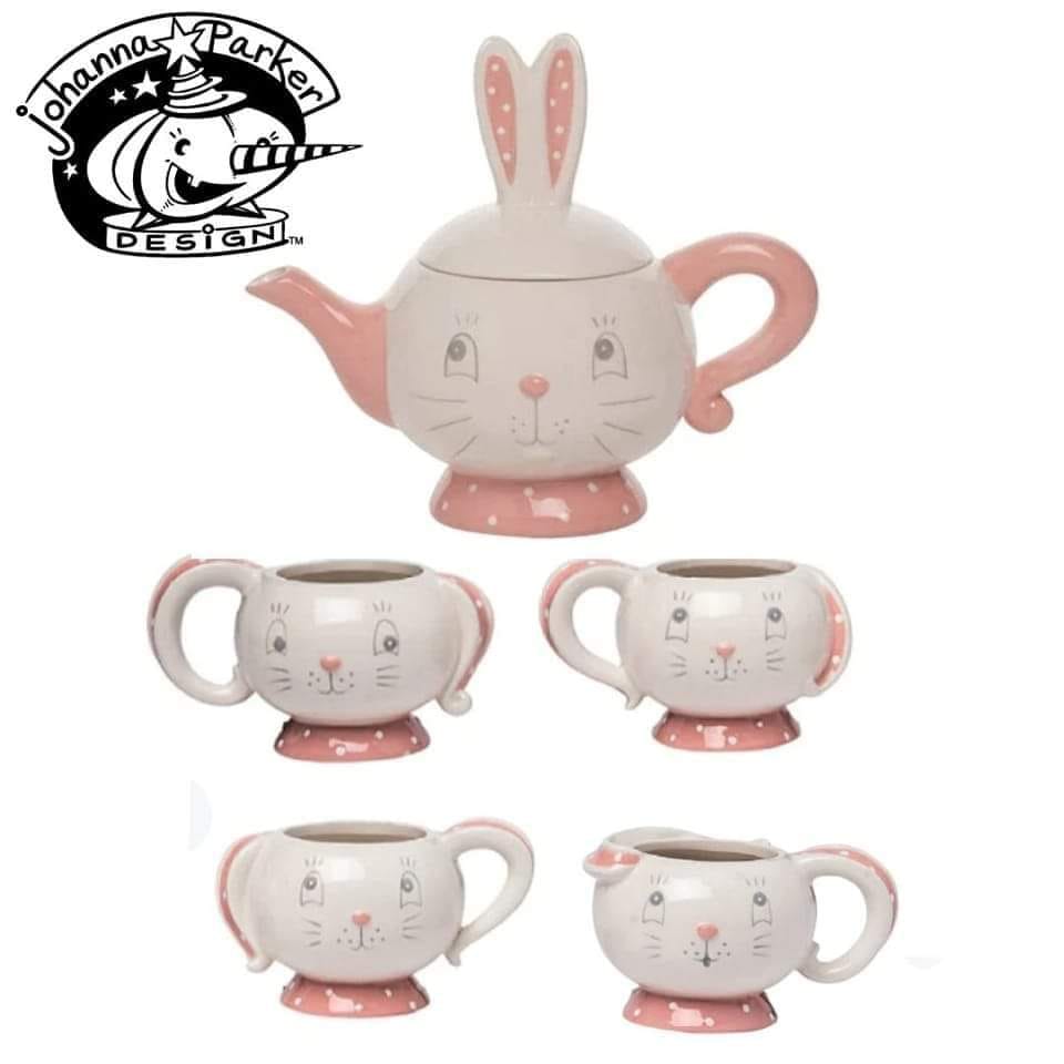 Johanna Parker Easter Dottie Tea Cups Set of 4
