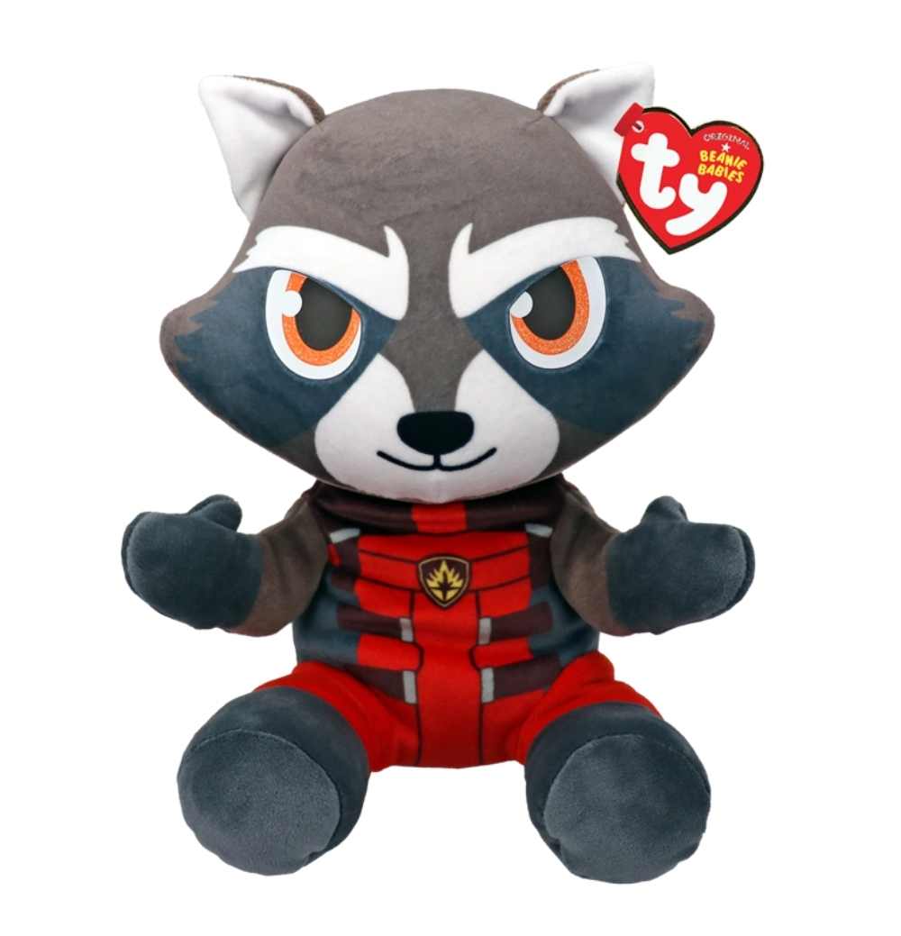 TY Rocket Racoon Floppy Beanie Baby