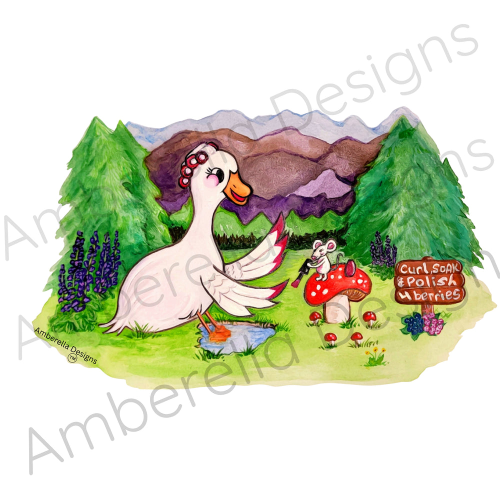 Wildlife Salon Sticker