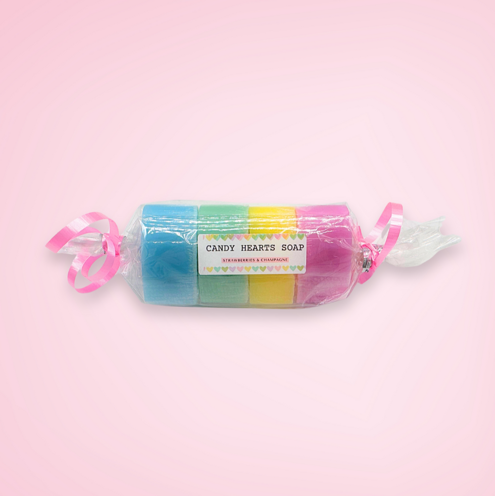 Candy Hearts Soap 4 Pack