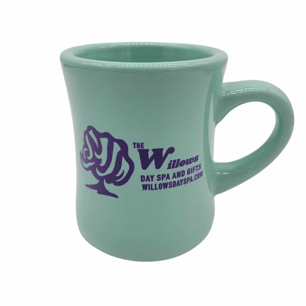 The Willows Day Spa retro style diner mug