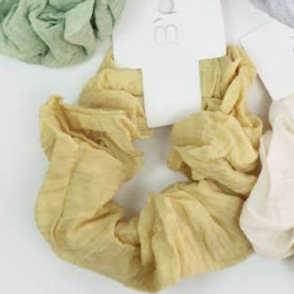 Wrinkled Cotton Scrunchie
