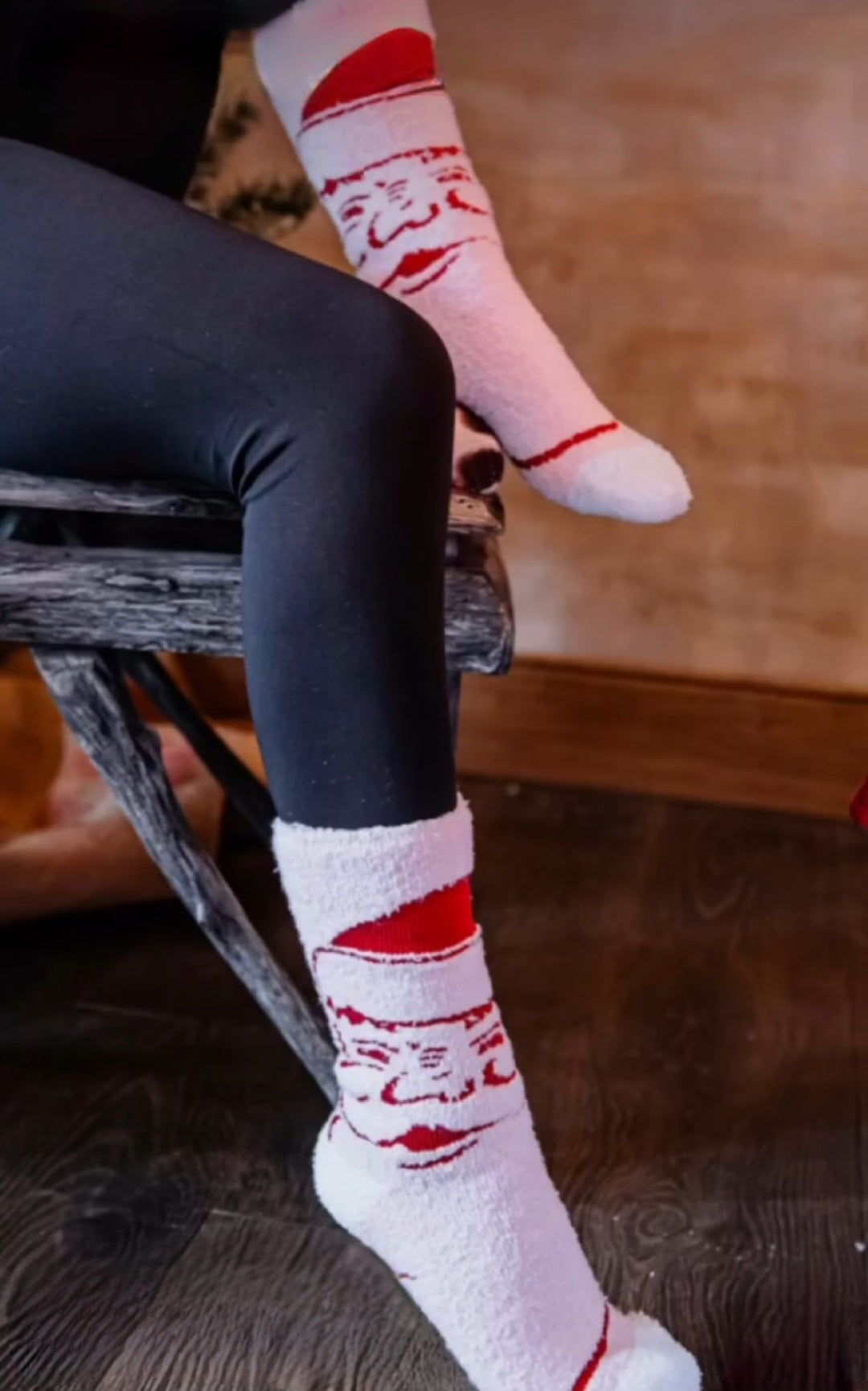 Holiday Christmas Cozy Crew Socks