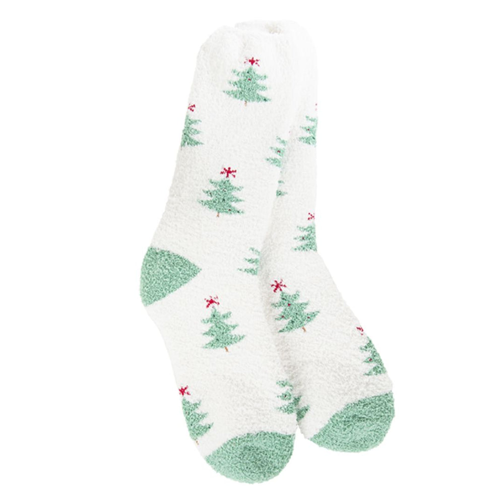 Holiday Forest Cozy Crew Socks