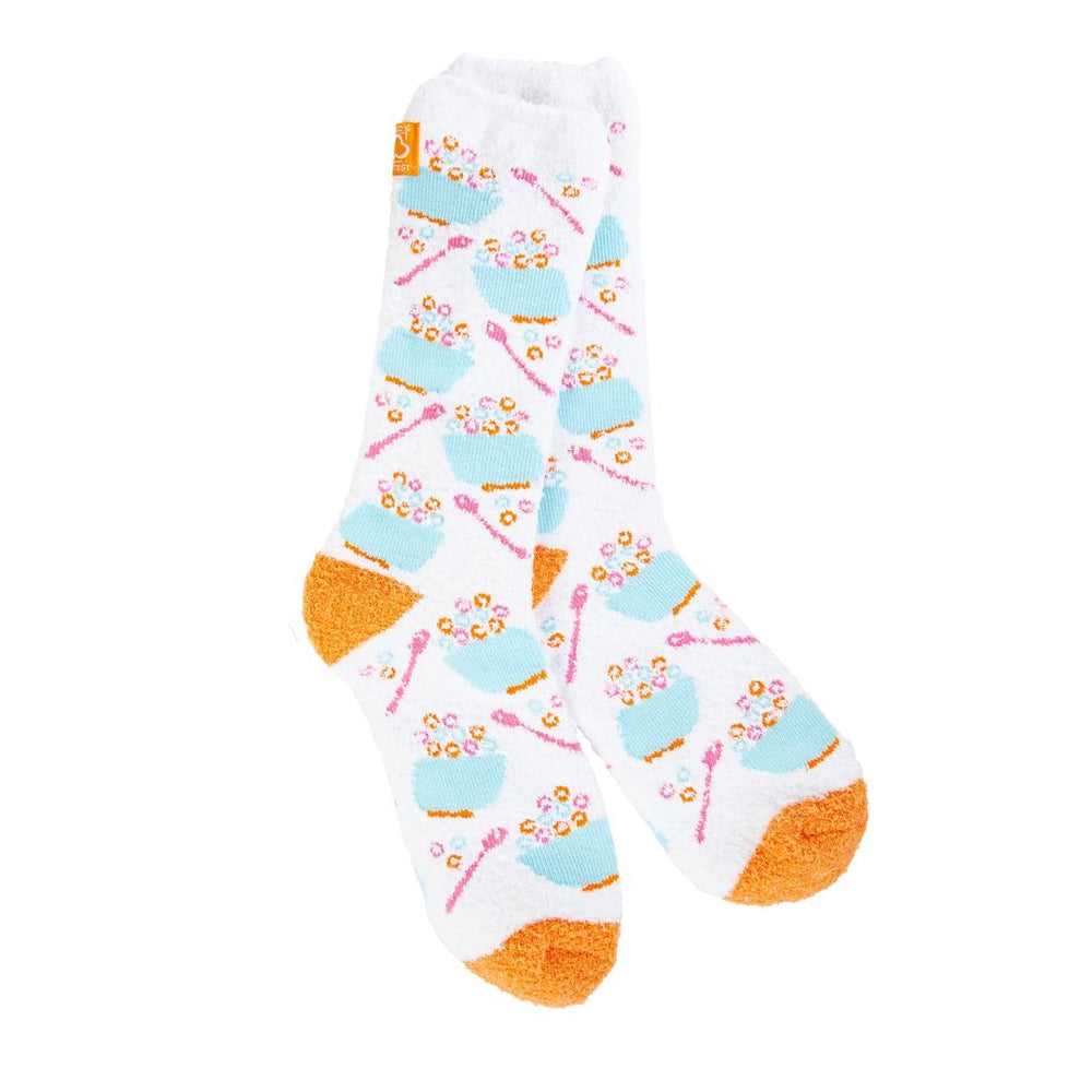 Breakfast Cozy Crew Socks