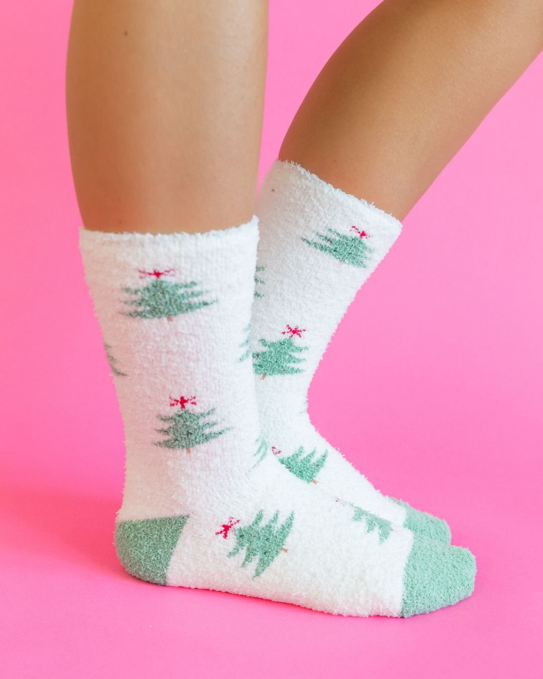 Holiday Forest Cozy Crew Socks