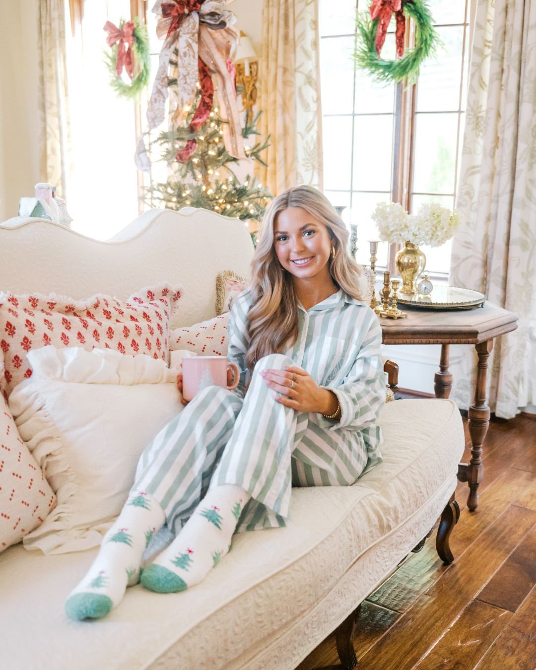 Holiday Forest Cozy Crew Socks