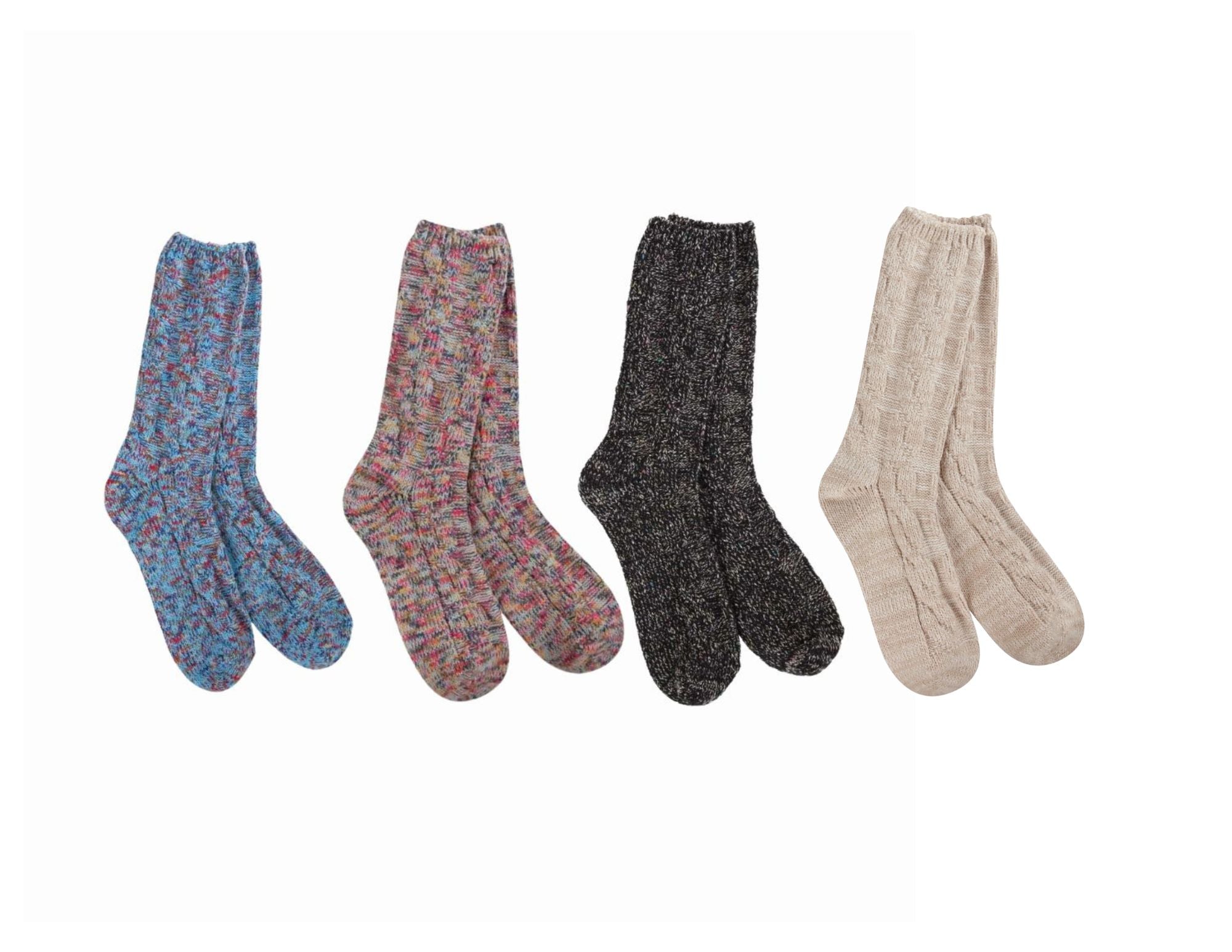 World’s Softest Socks Weekend Ragg Cable Crew