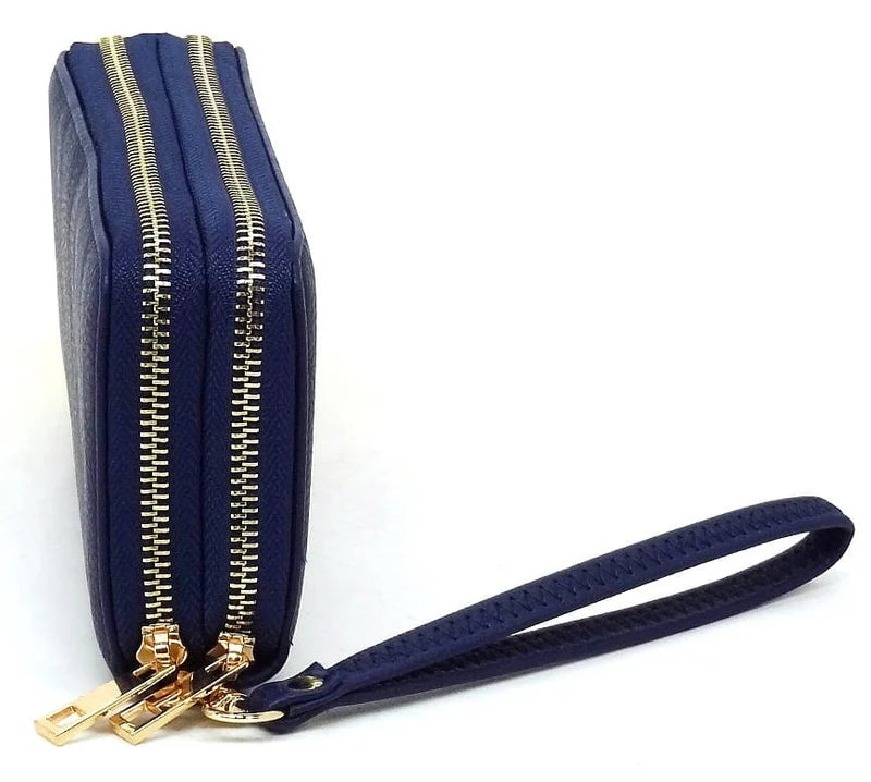 Ava Double Zip-Around Wallet Wristlet