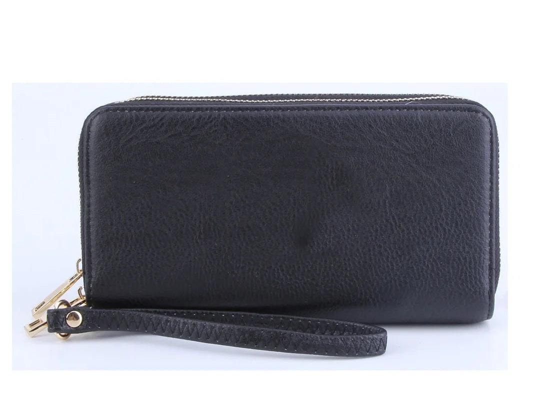 Ava Double Zip-Around Wallet Wristlet