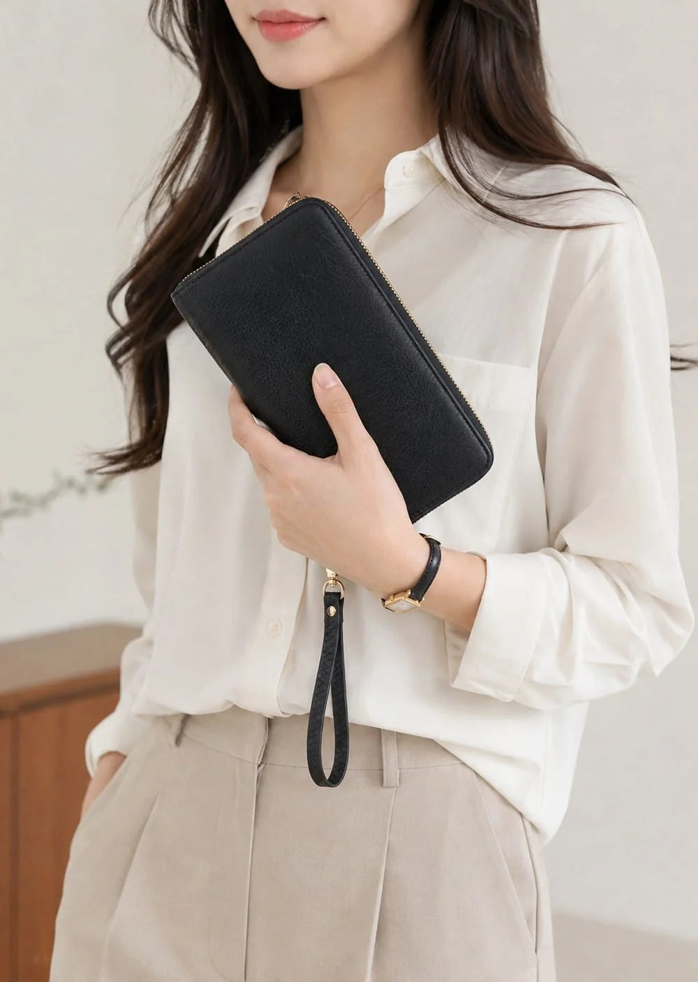 Ava Double Zip-Around Wallet Wristlet