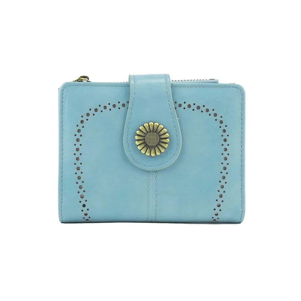 Lena Vegan Leather Laser Cut Out Detail Wallet