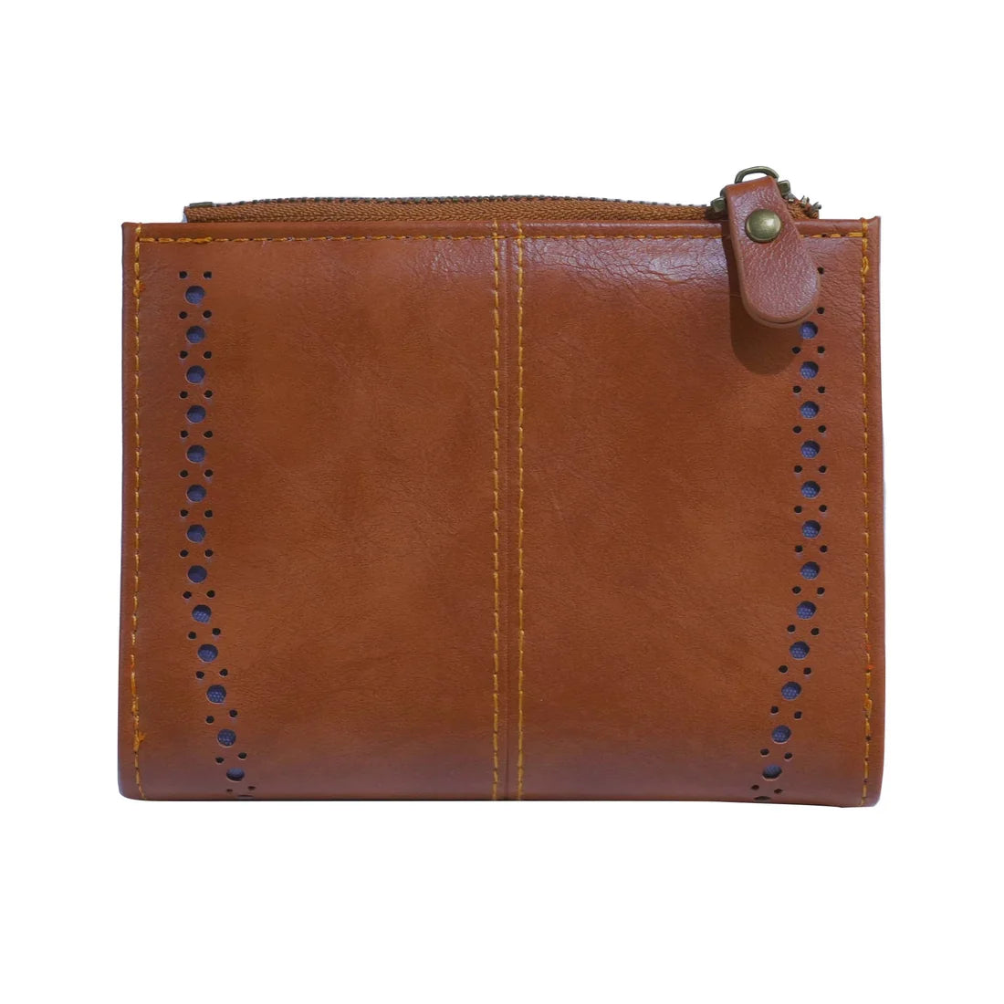 Lena Vegan Leather Laser Cut Out Detail Wallet