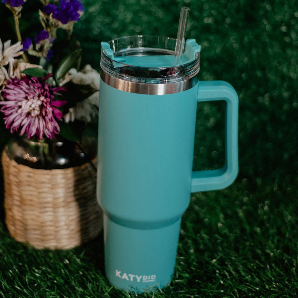 Mint Green Stainless Steel Tumbler - Thumbnail 3