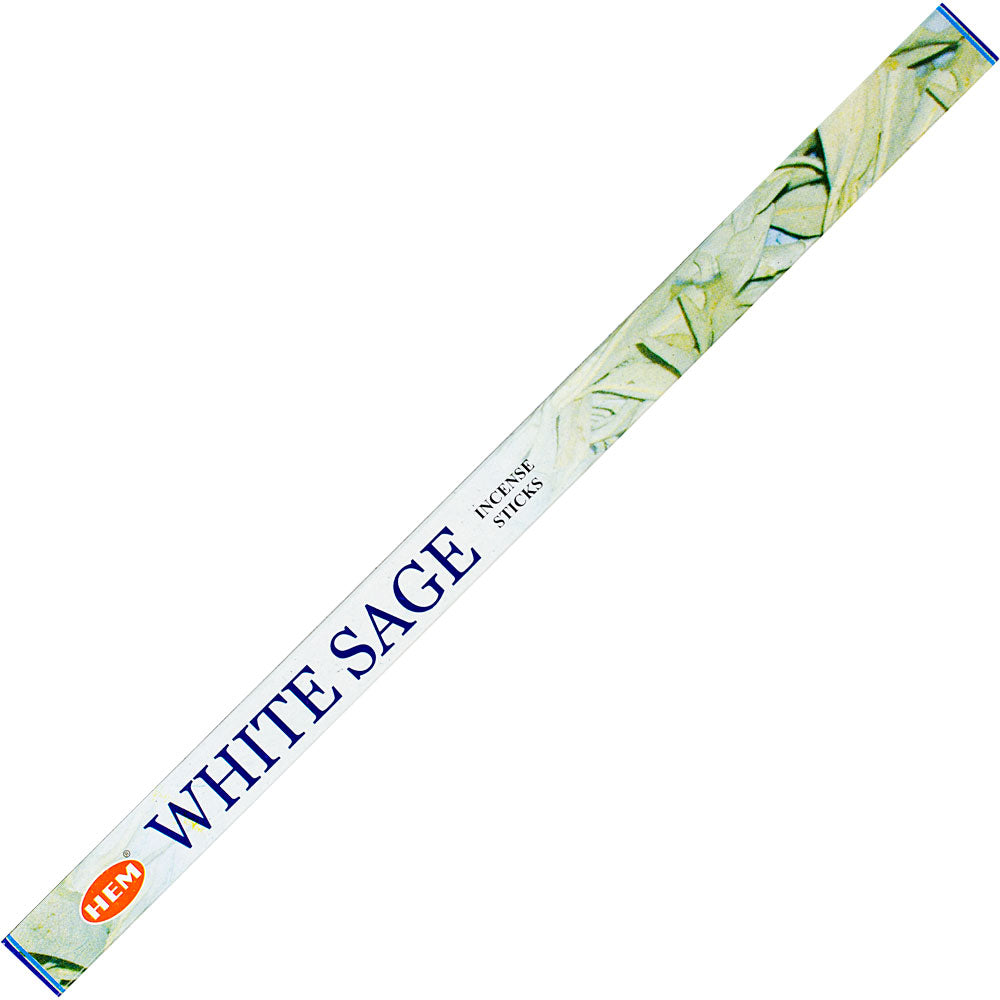 HEM White Sage Incense Sticks Hexagonal Pack of 20