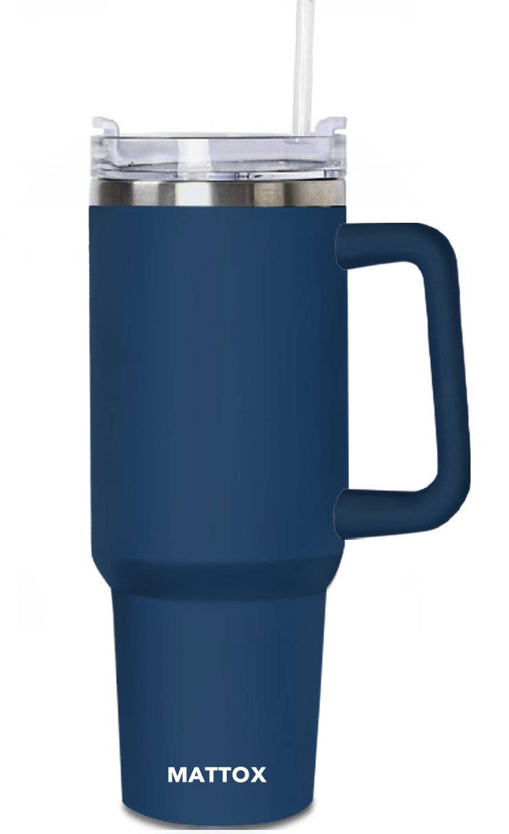 Men's Navy Tumbler Mug 40 oz