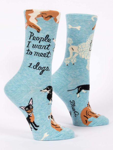 PEOPLE I WANT TO MEET: DOGS W-CREW SOCKS