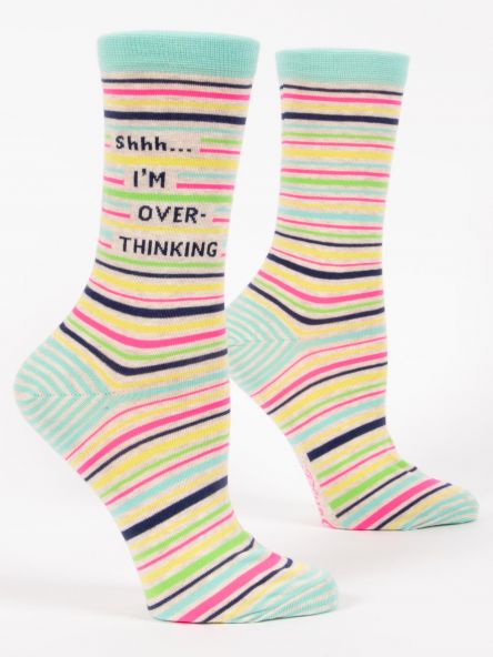 SHHH I'M OVERTHINKING W-CREW SOCKS