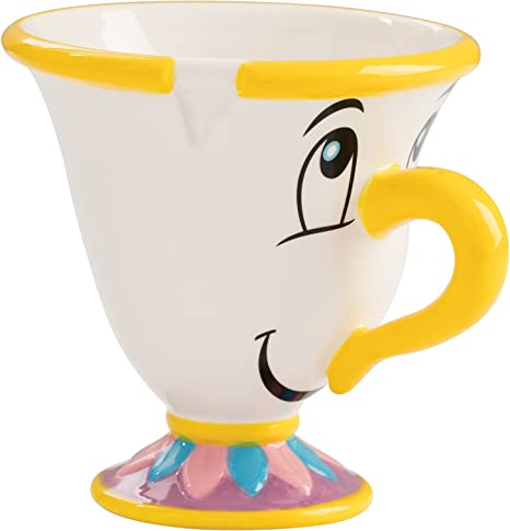 DISNEY BEAUTY AND THE BEAST CHIP SCULPTED CERAMIC TEA CUP