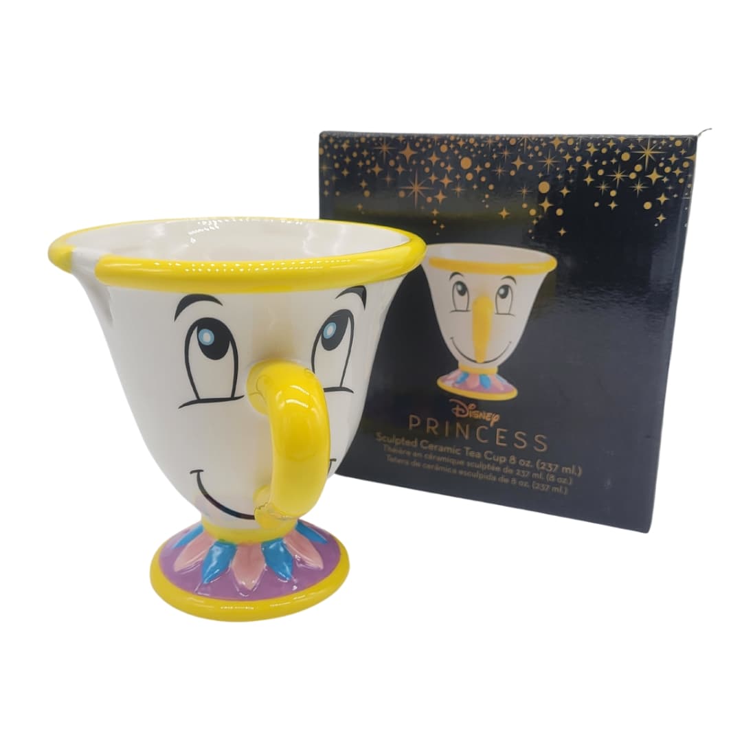 DISNEY BEAUTY AND THE BEAST CHIP SCULPTED CERAMIC TEA CUP