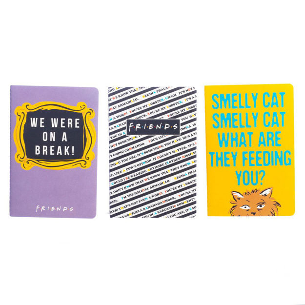 FRIENDS 3 PACK SOFT COVER JOURNALS
