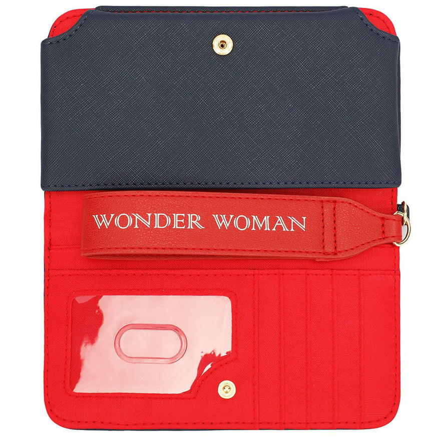 WONDER WOMAN PHONE WALLET WRISTLET