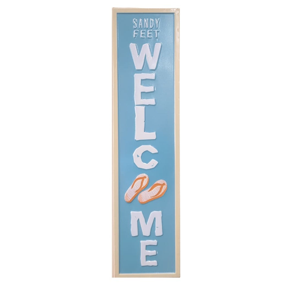 SANDY FEET WELCOME SIGN