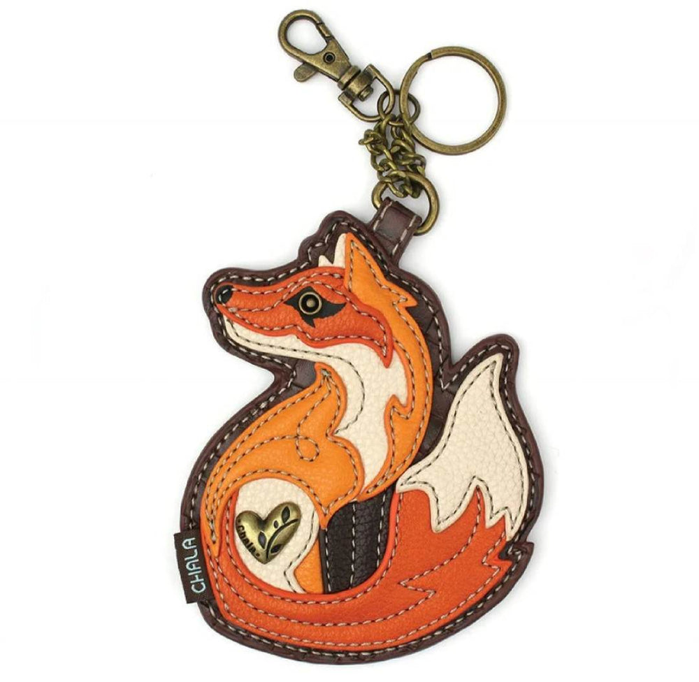 CHALA KEY FOB COIN PURSE KEY RING FOX A