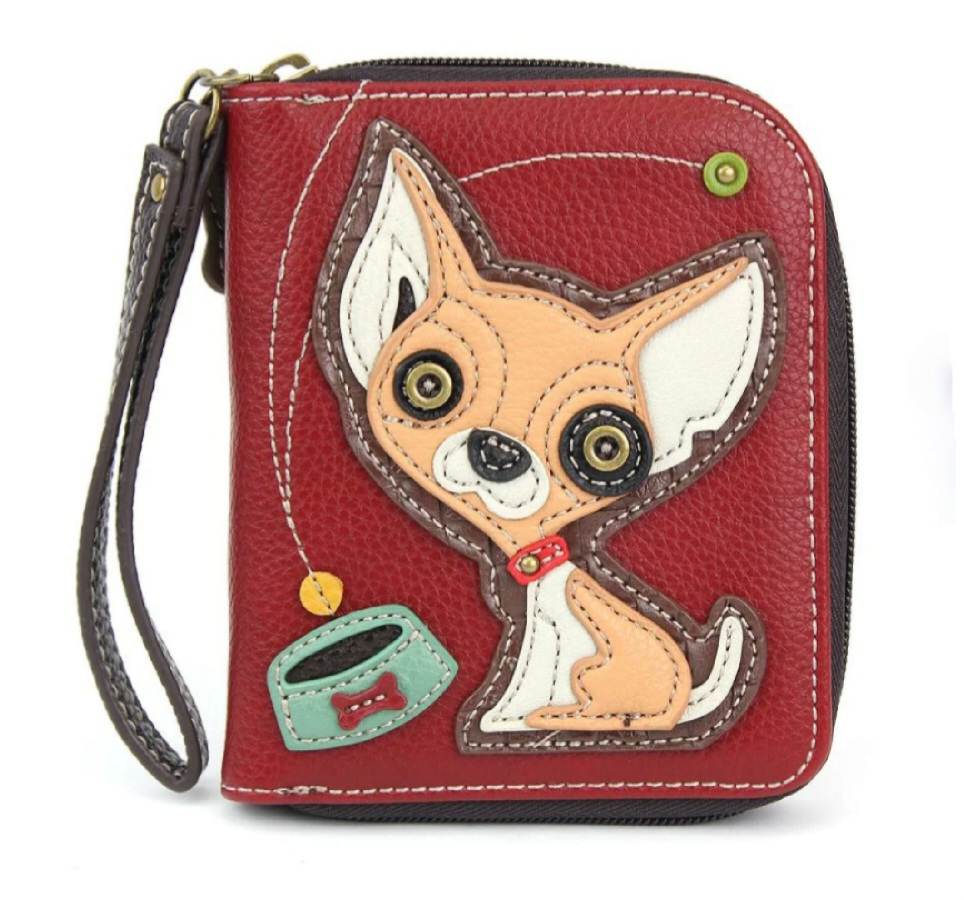 CHALA ZIP AROUND WALLET CHIHUAHUA DOG