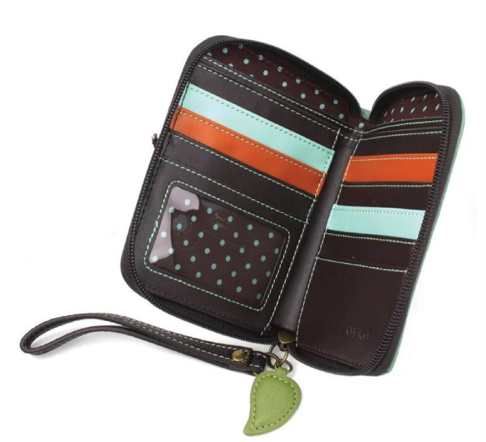 CHALA ZIP AROUND WALLET COW